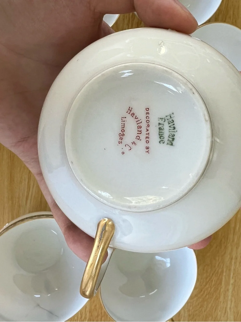 7 Set Vintage Haviland France Limoges teacups